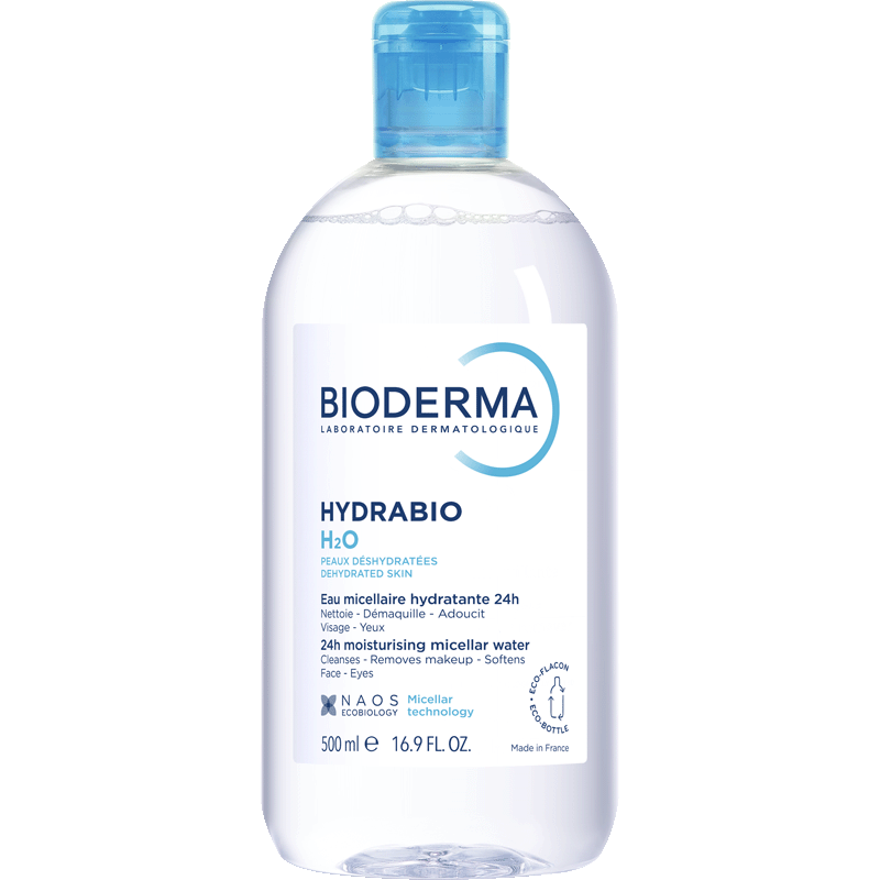 Flacon original Bioderma Hydrabio H2O eau micellaire 500 ml